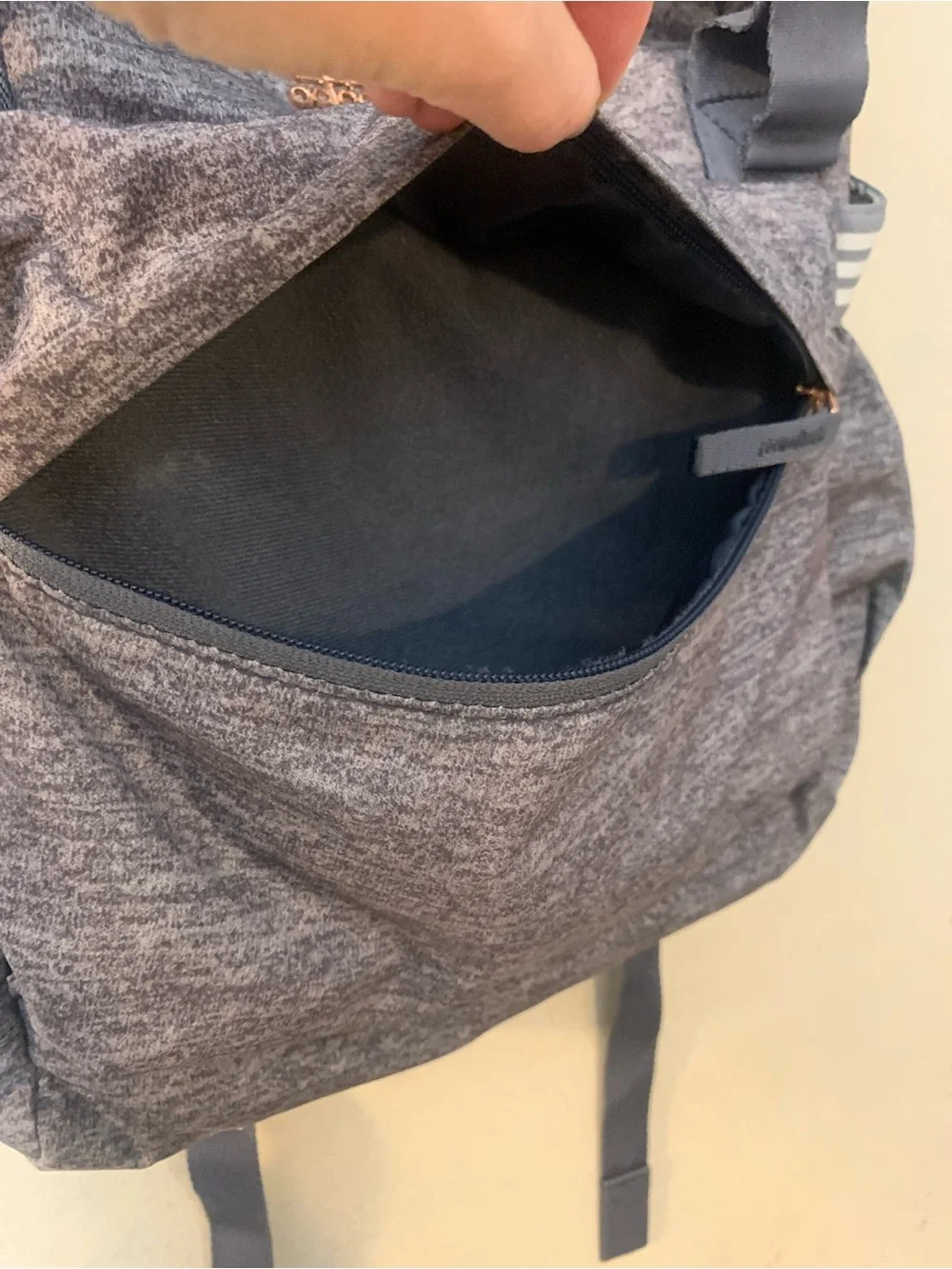 adidas Heather Grey Roll-Top Training Backpack